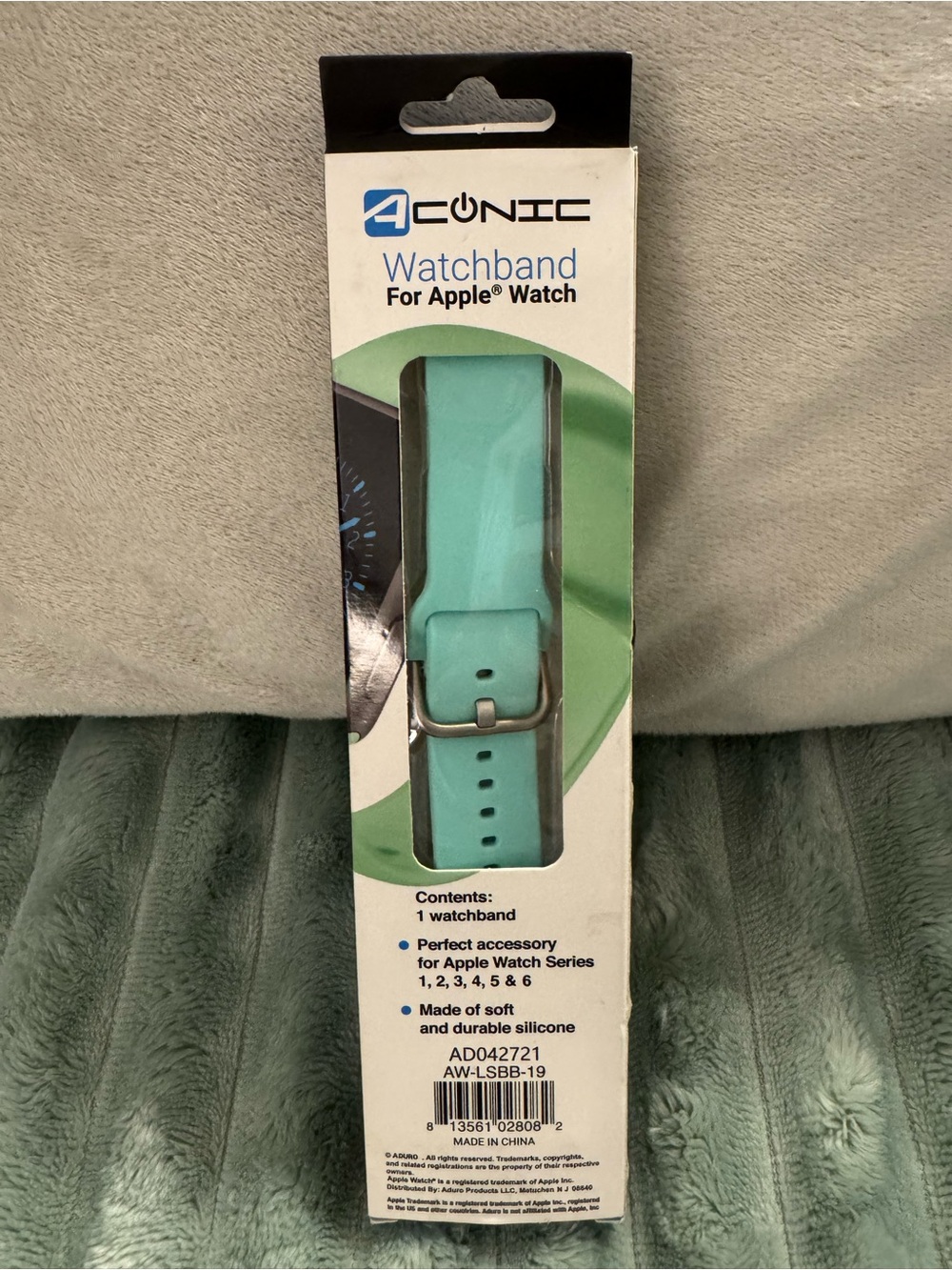 Aonic Silicone Watchband for Apple Watch - Aqua